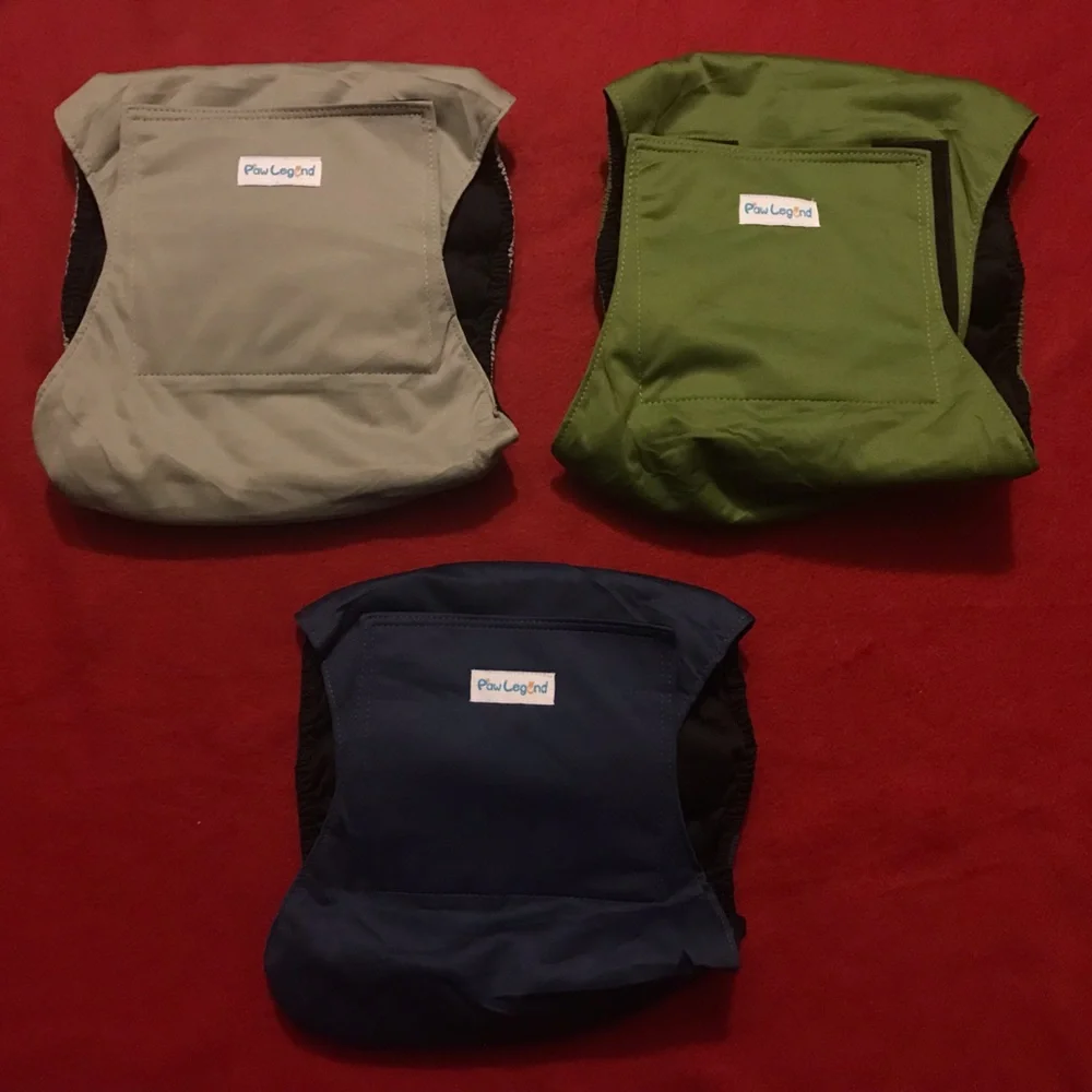 NEW Set of 3 Paw Legend Reusable Belly Bands